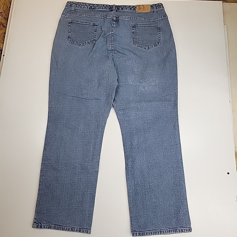 RF Jeans by Klago Womens 18W Light Wash Stretch Straight Leg Jeans Plus Size - Picture 7 of 7